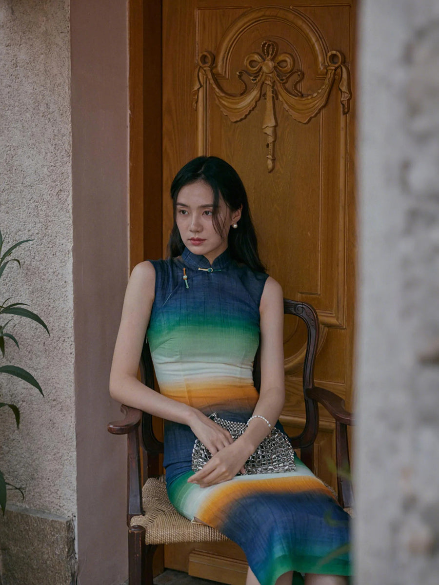 Dali 大理 - Spring and Summer Short Sleeve Hong Kong-Style Ramie Cheongsam (Preorder)