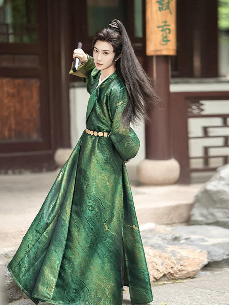 Tang Dynasty Round Collar Robe - Haiyan 海晏