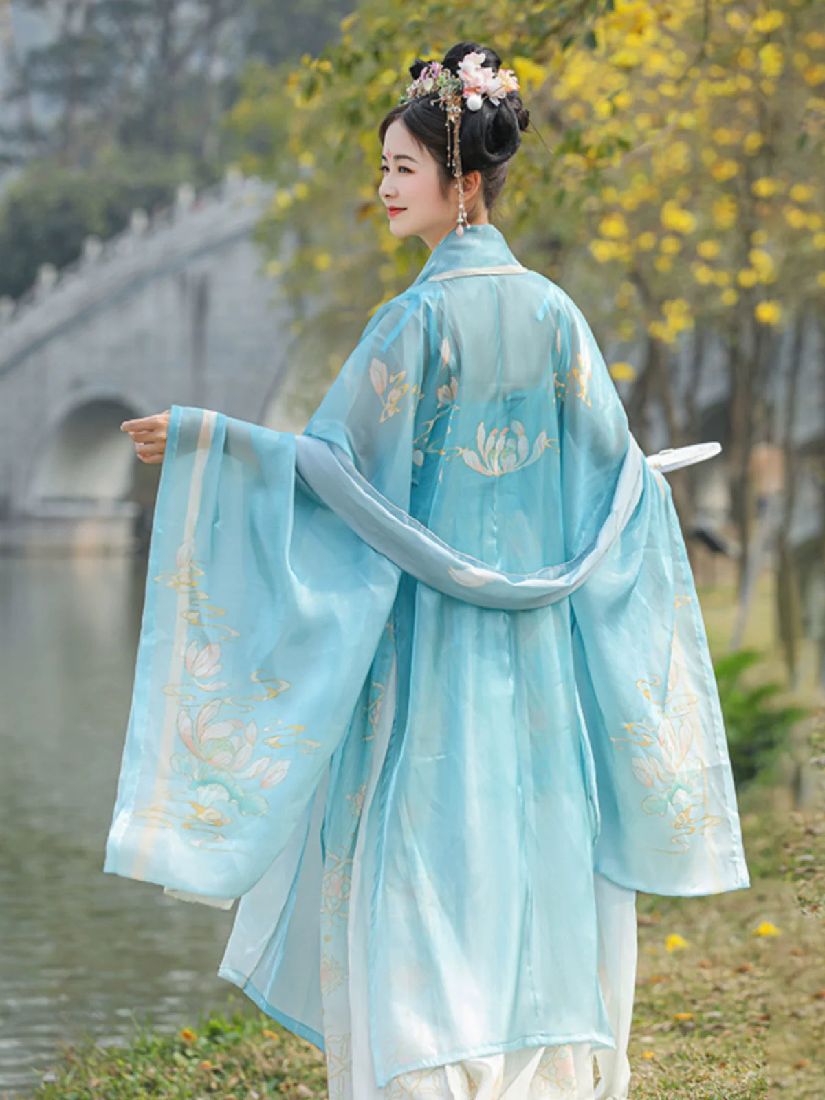 Garden Fairy - Tang Dynasty Hanfu Matching Set