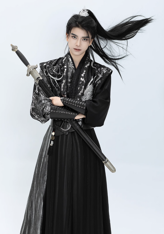 Wei Jin Wuxia Style Qiyao Ruqun - Canglan 沧澜
