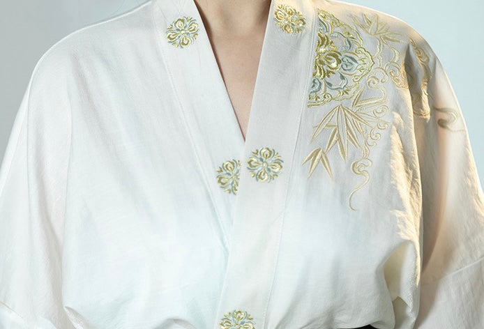 Ming Dynasty Modern Hanfu, Mamianqun, Bamboo Grove (Preorder)