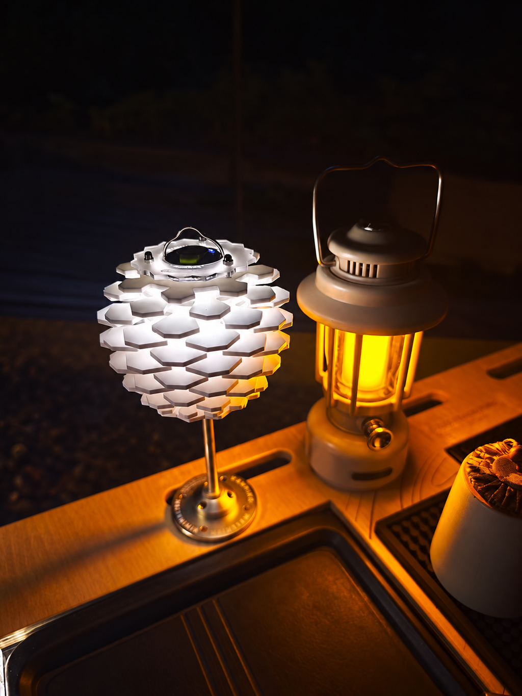 Pine Glow Camping Lantern Set