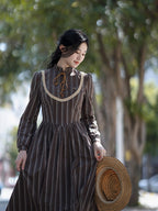 Charlotte's Breezy Brown Stripe Dress