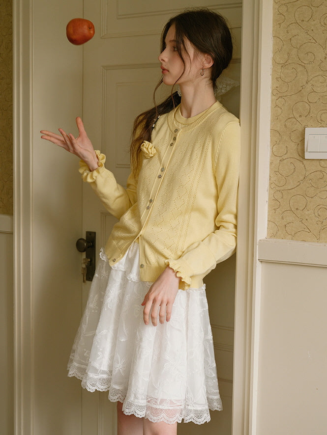 Ethereal Lace Ballet Skirt