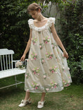 Blossom Whisper Embroidered Fairy Dress