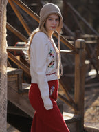 Vintage Floral Embroidered Cardigan