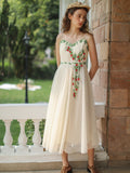 Strawberry Garden Vintage Embroidered Dress