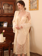 Vintage Lace Elegance Nightgown Set