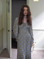 Moonlit Meadow Floral Dress