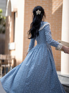Emily's Blue Floral Dream Dress