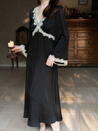 Midnight Poem Noir Lace Nightgown