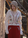 Vintage Floral Embroidered Cardigan