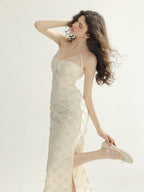 Ethereal Floral Lace Fairy Dress