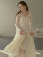 Embroidered Lace Princess Dress