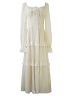 Lace Bloom Tiered Dress