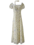 Fairy Garden Lace Trim Floral Dress