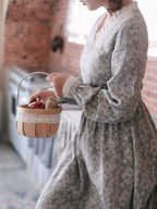 Retro Charm Cotton Lace Dress