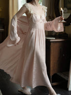 Blush Rose Garden Lace Nightgown Set