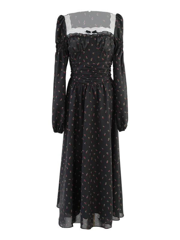 Enchanted Rose Black Dress