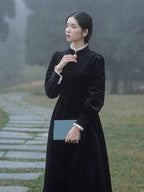 Enchanted Velvet Corduroy Victorian Dress