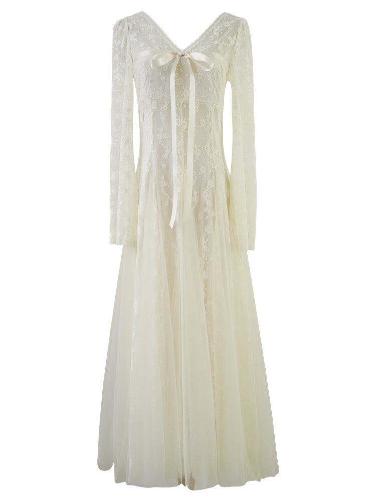 Embroidered Lace Princess Dress