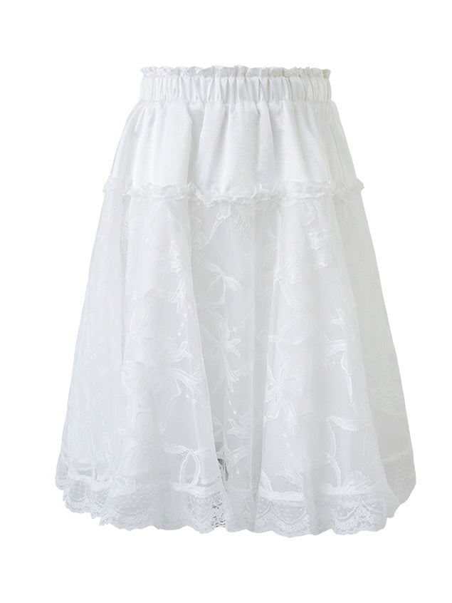 Ethereal Lace Ballet Skirt