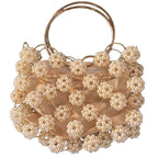 Vintage Beads Flower Fairy Zipper Handbag