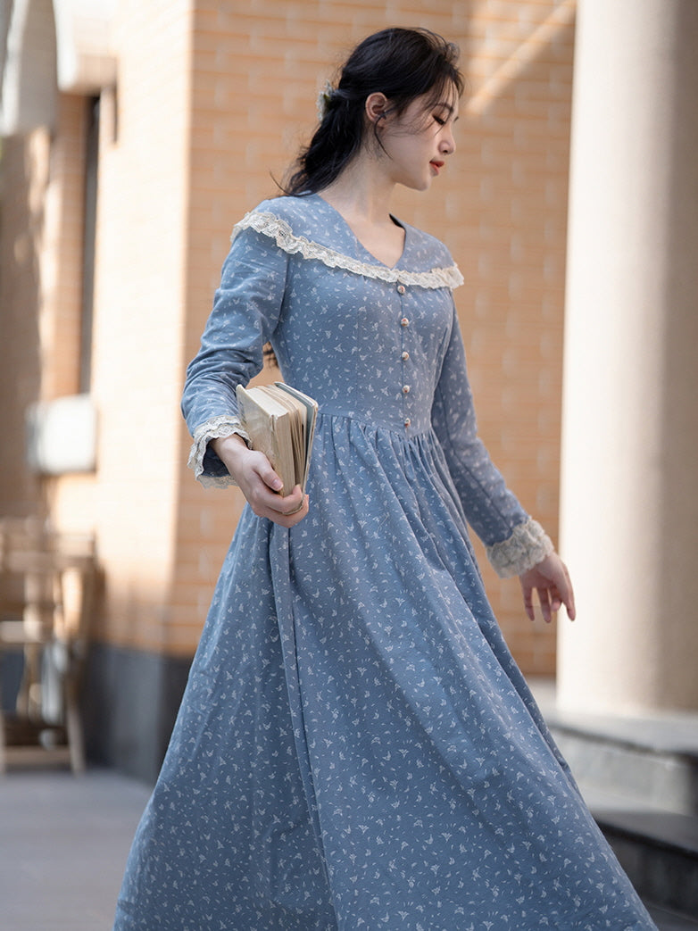 Emily's Blue Floral Dream Dress