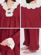 Vintage Rose Lace Pajama Set