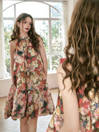 Enchanted Garden Halter Dress