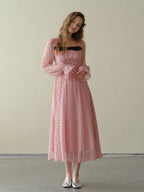 Sweetheart Dot Bow Dress