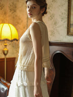 Olivia's Retro Flower Elegance Top