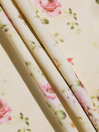 Vintage Rose Garden Off-Shoulder Dress