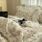 Cottage Style Cotton Floral Bedding Set