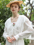 Lucy's Retro Floral Elegance Blouse