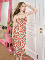 Ethereal Rose Garden Sheer Maxi Dress