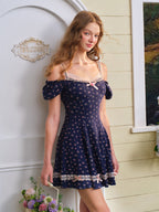 Sweetheart Cottage Floral Mini Dress
