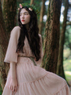 Fairy Blossom Light Pink Tiered Dress