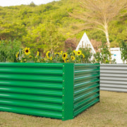 24-inch tall rectangular galvanized metal raised garden bed — view 12