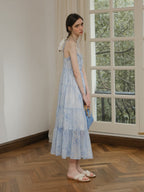 Liora's Forest Blue Summer Dress