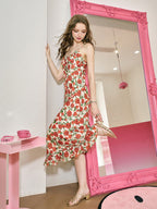 Ethereal Rose Garden Sheer Maxi Dress