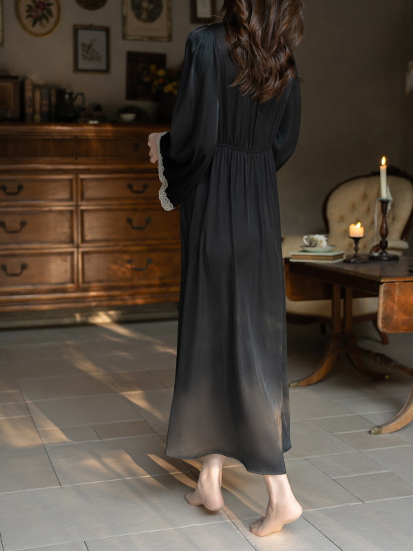 Midnight Poem Noir Lace Nightgown