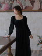 Black Velvet Charm Dress