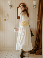 Pastel Color-Block High Neck Sweater