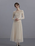 Embellished Knit & Tulle Skirt Set