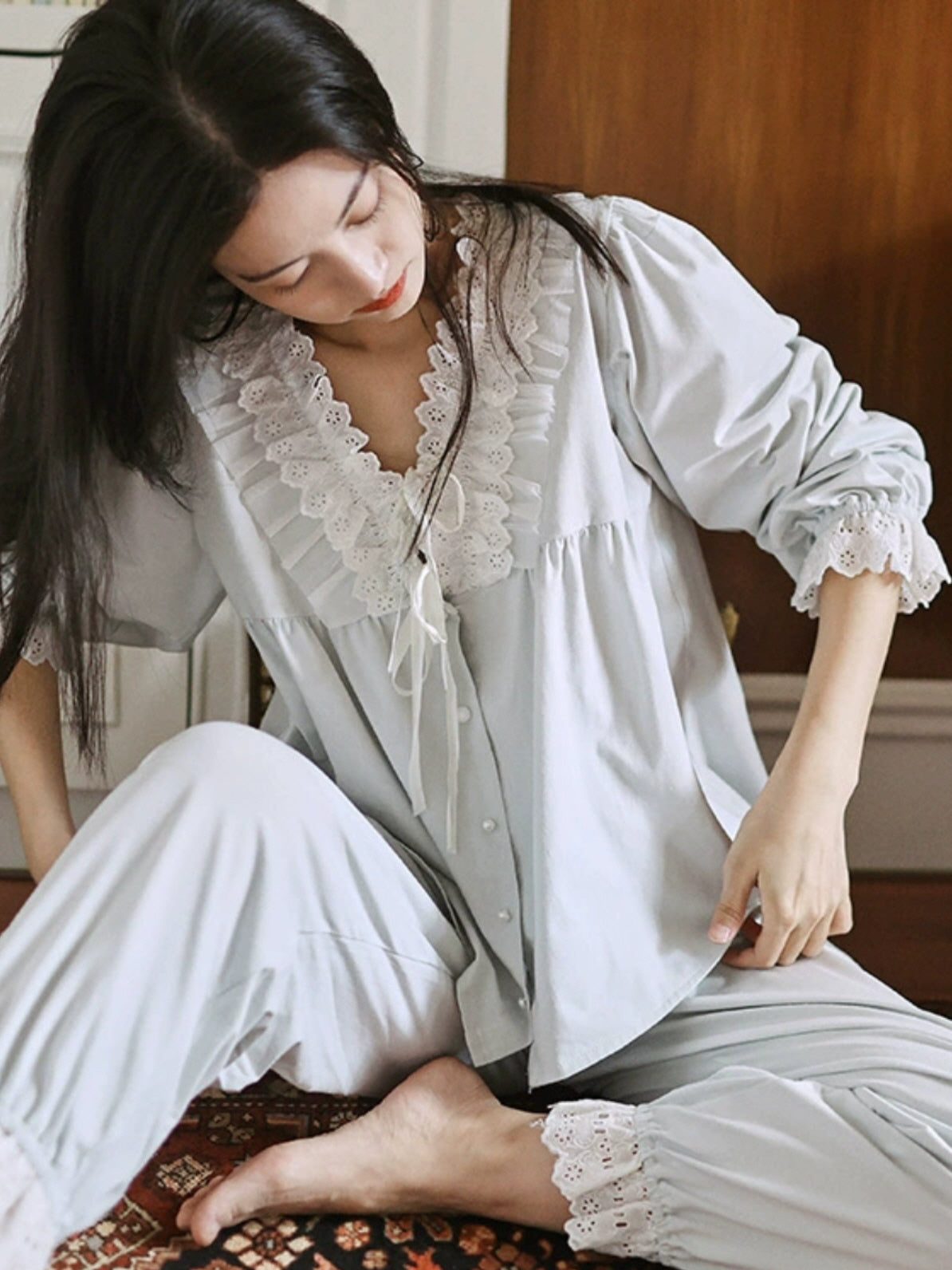 Vintage Dream Lace Pajama Set
