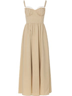 Amelia's Dreamy Beige Cottage Dress