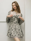 Rosewood Coquette Lace Bow Dress