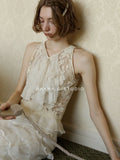 Vintage Lace Ribbon Dream Blouse