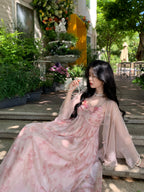 Enchanted Garden Fairy Pink Dress